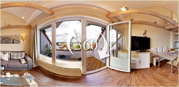 Appartement-Hotel Fördeblick in Laboe - Lassen Sie sich auf 360° verzaubern.